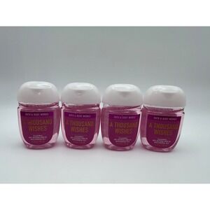 Bath and Body Works A Thousand Wishes‎ Pocketbac Hand Sanitizer Pack of 4